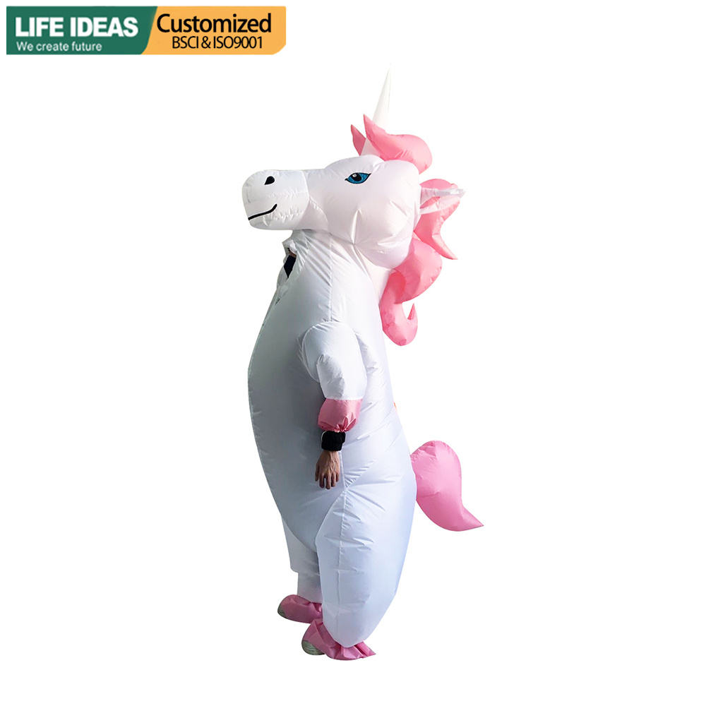 Costume gonflable de licorne