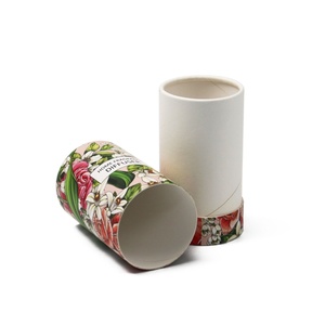 Eco-friendly Customized Design Cardboard Tube Packaging Cylinder <b>Container</b> for Cosmetic Use Embossing Recyclable Biodegradable - Product Image 6