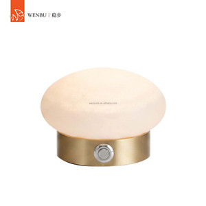 Contemporary Dome Spanish <b>alabaster</b> Table <b>Lamp</b> with Brass for Hotel Villa Living Room - Product Image 1