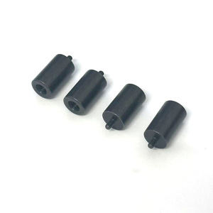 Custom Cylindrical Nuts M3 Carbon Steel Blackened 10mm Height Adaptor Connectors Grade A - Product Image 2