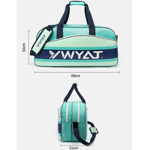 Sac à bandoulière personnalisé en toile et en PU pour raquettes de badminton et de tennis, sacs de sport pour raquettes de 3 à 6 raquettes - Product Image 6