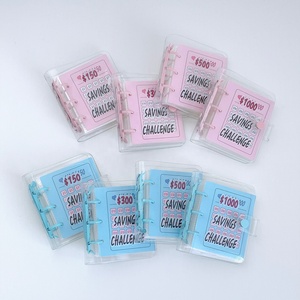 Otros juguetes educativos: Diario de seguimiento personalizado, mini carpeta de presupuesto, libro de desafío de ahorro de dinero en efectivo de 100 días y 52 semanas con sobres - Product Image 2