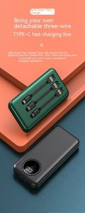 New Style Wholesale High Capacity Fast Charging 22.5W/15W PD Portable <strong>Power</strong> Bank 10000mAh with Built-in <strong>Cable</strong> for Phones - Product Image 4