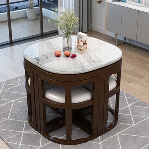 Gedo hiện đại vuông bằng đá cẩm thạch hàng đầu hoàn chỉnh bàn ăn Bộ <span class=keywords><strong>4</strong></span> hoặc 6 ghế để sử dụng nhà - Product Image 4