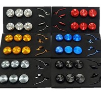Joysticks métalliques et boutons arrière pour manette PS5 Edge, kit de remplacement des capuchons de joysticks analogiques, 6 joysticks, 4 boutons arrière