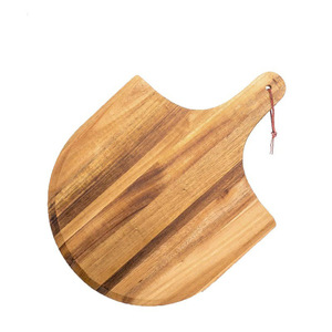 Planche à pizza ovale en bois naturel, couleur bois naturel, pour fêtes, assiette à steak, plateau de cuisson - Product Image 3