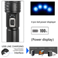 Lampe Torche LED Rechargeable USB Haute Luminosité Étanche IP67 1000+ Lumens pour Urgences et Camping
