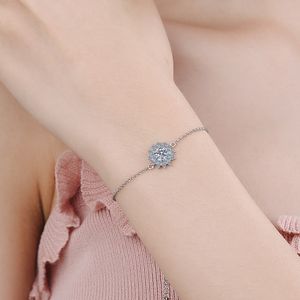 2025 High Quality Adjustable Custom Women <b>925</b> <b>Sterling</b> <b>Silver</b> Clover Lucky Diamond <b>Bracelets</b> - Product Image 2