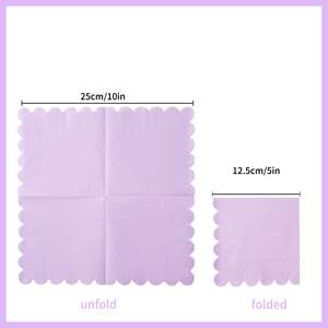 ผ้าเช็ดปากทรงหอยเชลล์พร้อมโลโก้ผ้าเช็ดปากสำหรับงานแต่งงานแบบกำหนดเองดูทันสมัย - Product Image 2