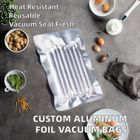 Sacs d'emballage sous vide en aluminium de qualité alimentaire, sacs en plastique anti-humidité pour la conservation de la fraîcheur à la maison et en restauration