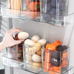 Refrigerator Storage Boxes Food Grade Rectangle Kitchen Organizer For Fridge Egg Fruit Vegetable Preservation Container - Product Image 1