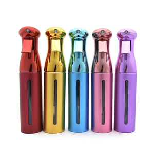 Usine certifiée L'Oréal (audit social SMETA, Sedex, 4P), lot de <span class=keywords><strong>4</strong></span> flacons pulvérisateurs en aluminium noir mat, légers - Product Image 1