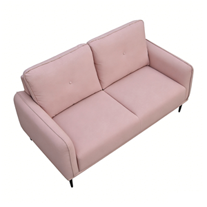 Sofá de 3 Plazas con Respaldo Acolchado, Tapizado en Color Rosa Personalizado, de Alta Calidad Directo de Fábrica, para Hogares Contemporáneos - Product Image 3