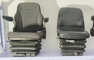 Siège de tracteur à suspension en tissu robuste, amortisseur, design ergonomique, coussin confortable, 25 kg, pour usage agricole moyen/grand - Product Image 1