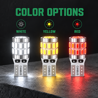 Ampoule LED de voiture HSSH 3W T10 W5W 12V 24V 3014 LED 300LM Blanc Jaune Rouge, remplacement pour éclairage automobile