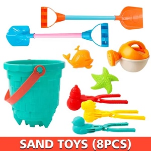 KSF Set di Giocattoli da Spiaggia in Plastica per Bambini, Grande Set Estivo con Paletta e Secchiello, Attrezzi per Costruire Castelli di Sabbia per Ragazzi e Ragazze, Giochi da Mare - Product Image 5