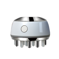 Appareil de massage du cuir chevelu à longue autonomie, 3-en-1, avec chauffage LED et micro-vibrations, nourrit les racines des cheveux