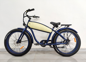 Vélo Électrique Rétro 48V avec Moteur, Batterie Amovible 20Ah, Suspension Vintage, Longue Autonomie, Pneus Larges - Product Image 2
