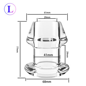 Hollow Transparent <strong>Anal</strong> Plug for Men Begainner <strong>Anal</strong> Expand Erotic Toys - Product Image 4