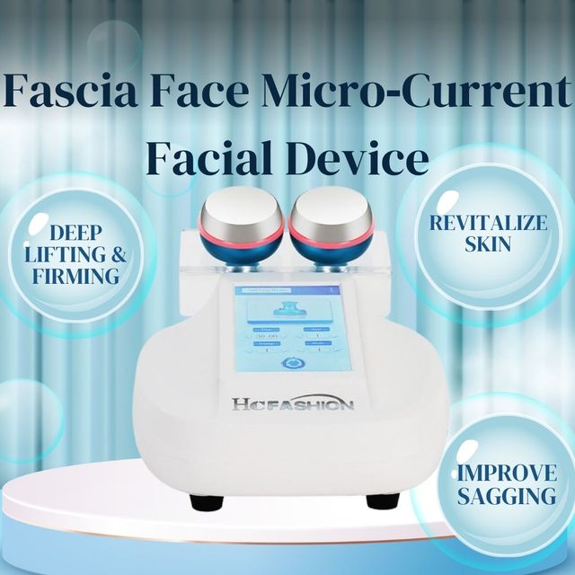 Fascia Face Micro Current Facial Anti-wrinkle Whitening Skin Care SMAS Beauty Equipment Dredge Meridians Frequency Machine