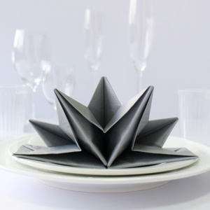豪华星形预折叠餐巾纸用于餐桌装饰 - Product Image 1