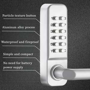 Precios a granel 3ª generación 45mm Montaje en hueco Cerraduras de combinación mecánicas para exteriores Restablecimiento de código sin llave Contraseña impermeable - Product Image 3