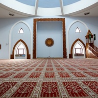 Tapis de prière pour mosquée égyptienne, en velours de nylon doux et épais, ignifuge, imprimé sur mesure, vente en gros d'usine Bocai
