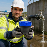 Compteur d'eau ultrasonique MAINONE CE MID certifié haute précision, boîtier en plastique IP68, RS485/m-bus/NB-IoT/4G/LoRa/LoRaWAN