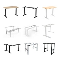 Bureau debout électrique à double moteur personnalisé bureau à domicile hauteur réglable cadre de table élévatrice ergonomique pour ordinateur portable prix du design moderne