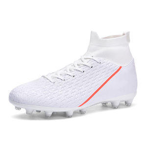 Venta al por mayor sin <span class=keywords><strong>nombre</strong></span> marca personalizada estilo <span class=keywords><strong>de</strong></span> moda <span class=keywords><strong>de</strong></span> tobillo alto los hombres fútbol tacos zapatos <span class=keywords><strong>de</strong></span> fútbol - Product Image 4