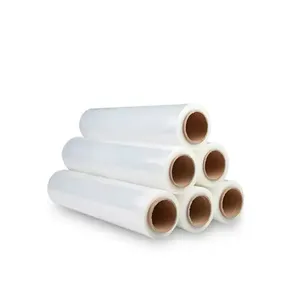 Ome Plastic Pe Protective Strech Cling Envolvimento Capa Film Elasticizzato Lldpe Pallet Mão Stretch Wrap Jumbo Roll Film