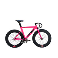 Vélo étudiant adulte unisexe avec frein inversé en alliage d'aluminium Coupe-vent F15 à trois vitesses Pédale ordinaire à pignon fixe pour les gris