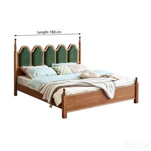 Lussuoso Letto Singolo Regolabile in Legno di Frassino con Testiera Imbottita in Tessuto, Letto Morbido con Imbottitura Ecologica - Product Image 2