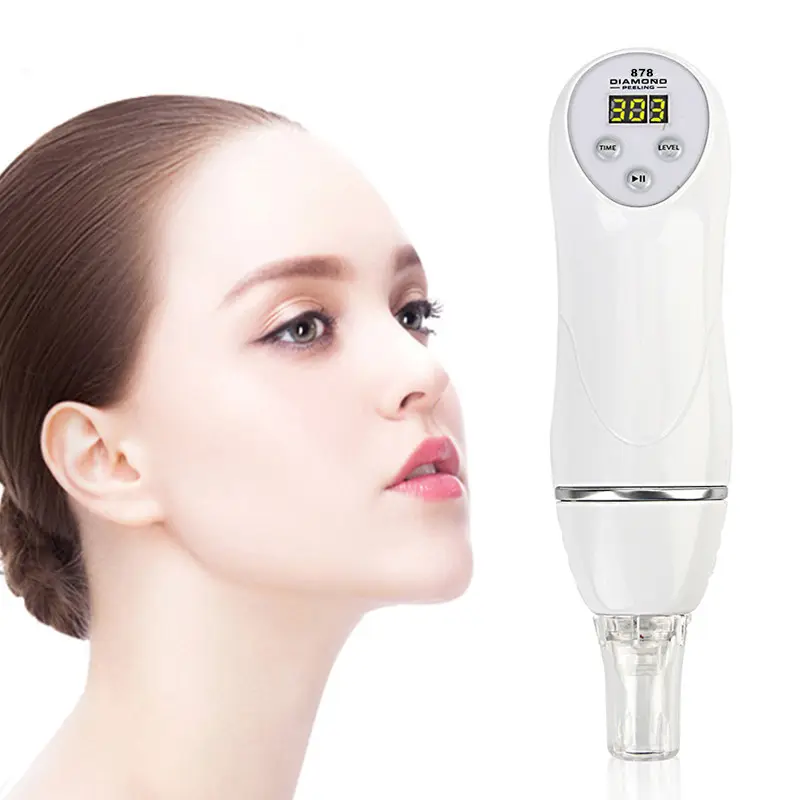 Mobiles 8-in-1-Saug-Diamant-Dermabrasion Akne-Poren-Peeling-Vakuum-Mitesser-Entferner-Massage gerät