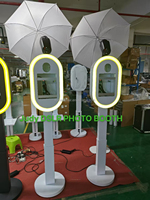 Superbe photomaton pour appareil photo reflex numérique - Photomaton en libre-service Surface Pro avec éclairage LED RGB et kiosque pour réseaux sociaux