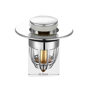 Smart Home Products ABS Core Bounce <b>Drain</b> Wash Basin Sink Stopper with Press Filter <b>Basket</b> Accessories - Product Image 6