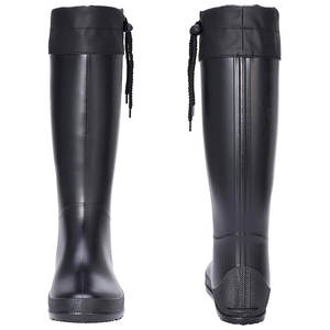 Bayan Packable anti piercing su geçirmez uzun boylu yağmur çizmeleri Ultra hafif düz Wellies güvenlik yağmur çizmeleri yağmur çizmeleri - Product Image 6