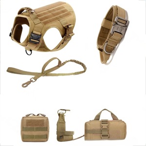 Imbracatura Tattica Spot-on con Guinzaglio in Nylon per Cani di Taglia Grande, <span class=keywords><strong>Pettorina</strong></span> e Collare Stile <span class=keywords><strong>Casual</strong></span>, Set Completo - Product Image 2