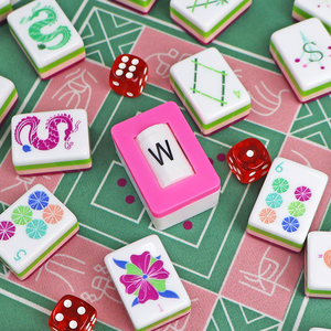 Fichas de Mahjong Americano: Colores del Sudeste, Noroeste, Inglés E, SWN, Grandes, Direcciones del Viento, Dirección del Viento del Banquero - Product Image 3