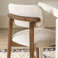 Chaise de salle à manger artisanale en bois de manguier massif, design confortable et durable, élégance rustique intemporelle, faite à la main