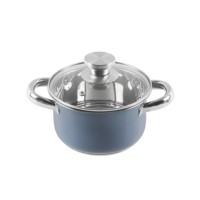 Vente en gros personnalisée OEM ODM ustensiles de cuisine à induction casserole en acier inoxydable marmite avec couvercle en verre
