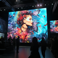 Panneau d'affichage TV LED P3.91 à pas fin intérieur Écran d'affichage LED Mur vidéo publicitaire 500*500mm Panneau mural vidéo