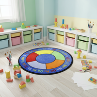 Tapis de sol éducatif pour enfants, en nylon, à motifs de puzzle, antidérapant, personnalisé pour les salles de classe commerciales, pour une utilisation à la maison et à l'école