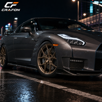Nouvelles jantes forgées CF à cinq branches bronze mat 18-20 pouces 5x114.3 PCD pour GT-R R35/R34/R33 Personnalisées ODM
