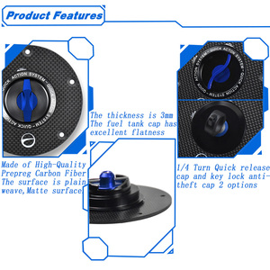DTRAD pour SV600/SV1000 2003-2025 V-Strom DL Series GSR600/750 Bouchon de réservoir de carburant à ouverture rapide en fibre de carbone et alliage d'aluminium - Product Image 3