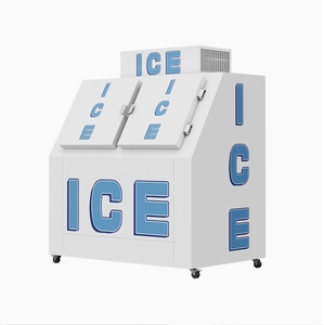 Congelatore Commerciale per Ghiaccio 2600L, -18°<span class=keywords><strong>C</strong></span> ° Contenitore per Ghiaccio da Esterno, Armadio Resistente per Conservazione Ghiaccio per Fabbriche e Negozi - Product Image 2