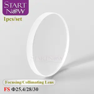 Startnow 1PC Dia.15-28mm lazer odaklanan Lens sigortalı silika WSX Precitec Fiber lazer paralel yapan odak tek içbükey dışbükey lens