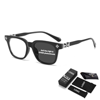 Lunettes de soleil photochromiques classiques rétro avec logo personnalisé, design Chro Heart, mode, UV400, anti-lumière bleue, pour hommes et femmes