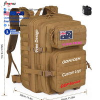 Sac à dos tactique imperméable Molle de grande capacité 45L pour le voyage, la randonnée, la gym, le sport, le quotidien et l'ordinateur portable