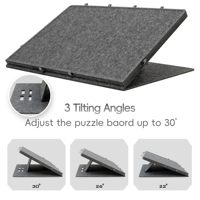 Table de puzzle en feutre de 1500 pièces avec support et couvercle, table de puzzle réglable avec 6 tiroirs, épaisseur 9 mm, fabricant ODM/OEM